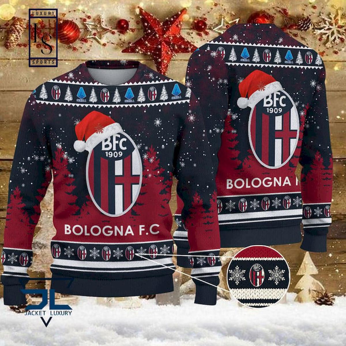 Bologna Fc Cazoo Ugly Christmas Sweater Best Gift For Fans