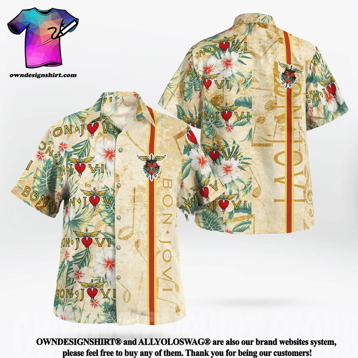 Bon Jovi 2022 Tour Aloha Shirt Vintage Shirt For Men Women