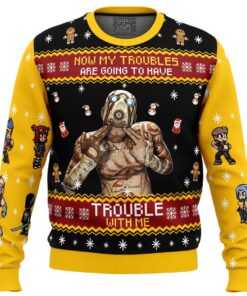 Merry Christmas Psychos Borderlands Funny Ugly Christmas Sweater