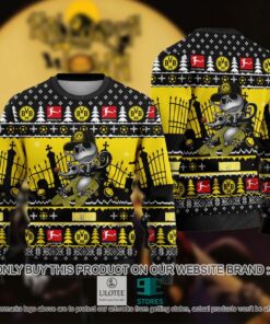 Borussia Dortmund Yellow Black Jack Skellington Sweater For Fans