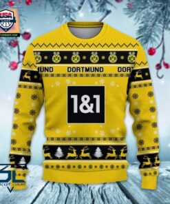 Borussia Dortmund Yellow Black Ugly Christmas Sweater For Fans