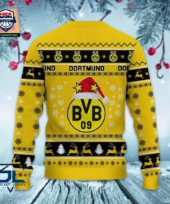 Borussia Dortmund Yellow Black Ugly Christmas Sweater For Fans 3