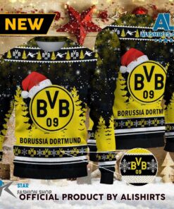 Borussia Dortmund Yellow Black Ugly Christmas Sweater Gift For Fans