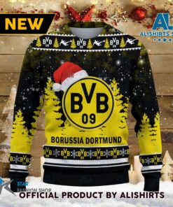 Borussia Dortmund Yellow Black Ugly Christmas Sweater Gift For Fans