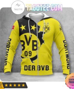 Borussia Dortmund Yellow Scratch Dna It’s In My Dna Zip Hoodie Gifts For Lovers