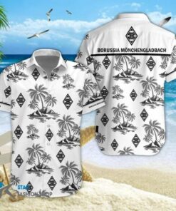 Borussia Mönchengladbach Coconut Tree Aloha Shirt Best Hawaiian Outfit For Fans