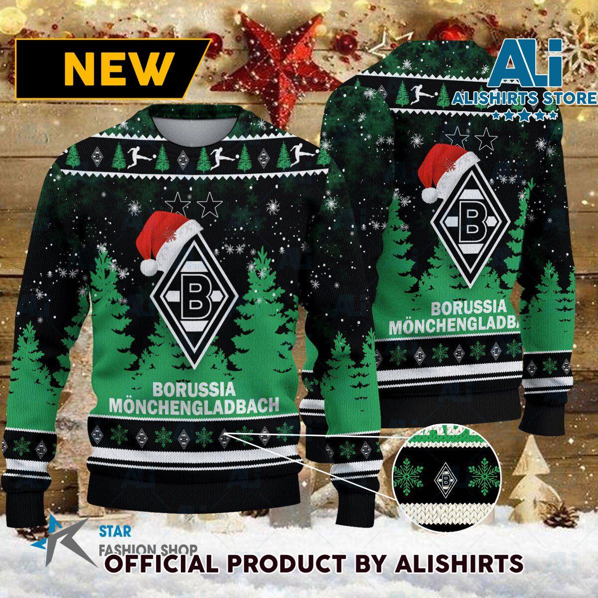 Borussia Mönchengladbach Ugly Christmas Sweater Gift For Fans