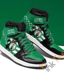Boston Celtics American Flag Air Jordan 1 High Sneakers Gift
