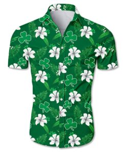 Boston Celtics Clover Logo Floral Hawaiian Shirt Best Summer Outfit For Nba Fans