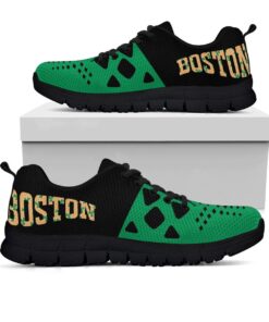 Boston Celtics Green Black Running Shoes For Fans 3