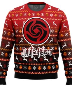 Happy Dub Cast Jujutsu Kaisen Main Characters Xmas Style Best Ugly Christmas Sweater For Men Women