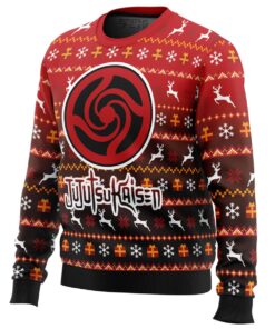 Bottons Symbol Jujutsu Kaisen Ugly Xmas Sweater 2