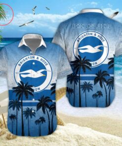 Brighton & Hove Albion Fc Summer Tree Tropical Aloha Shirt Outfit For Fans Men Women