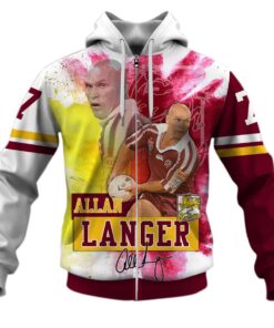 Brisbane Broncos Allan Langer No 7 Mix Colour Zip Hoodie