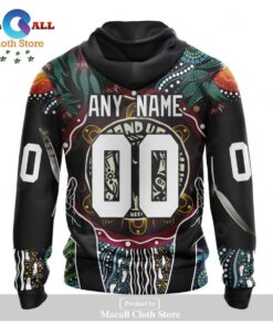 Brisbane Broncos Custom Name Number Naidoc Week Zip Hoodie For Fans