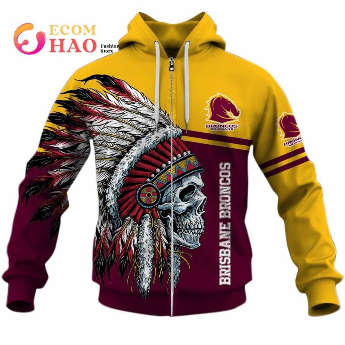 Brisbane Broncos Custom Name Number Rose Dragon Zip Hoodie Gifts For Lovers