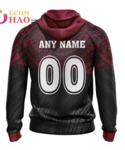 Brisbane Broncos Custom Name Number Polynesian Zip Hoodie Gifts For Lovers