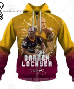 Brisbane Broncos Darren Lockyer No 6 Zip Hoodie Gifts For Lovers