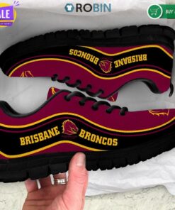 Brisbane Broncos Maroon Black Running Shoes Red