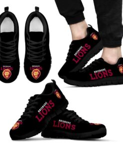 Brisbane Lions Black Running Shoes