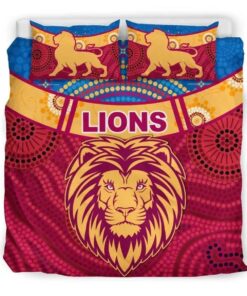 Brisbane Lions Indigenous Bedding Set 4