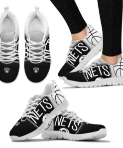 Brooklyn Nets Black And White Running Shoes