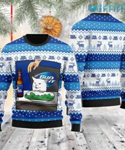Bud Light Cat Meme Ugly Sweater Best For Fans