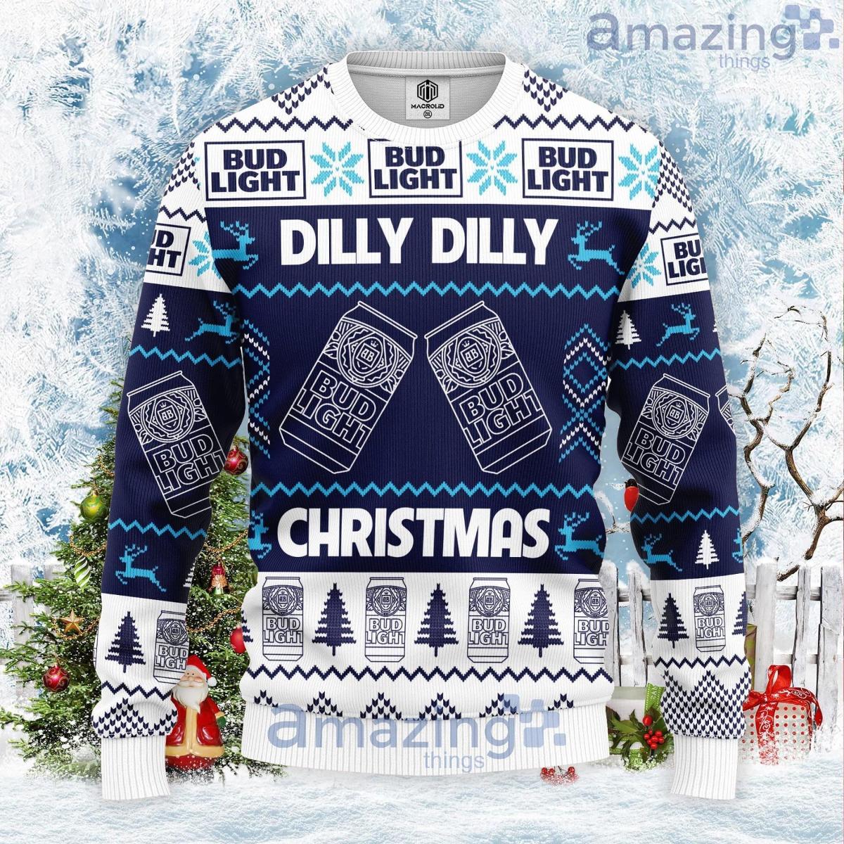 Bud Light Dilly Best Ugly Christmas Sweater Gift