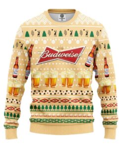 Budweiser Yellow Best Funny Christmas Sweater