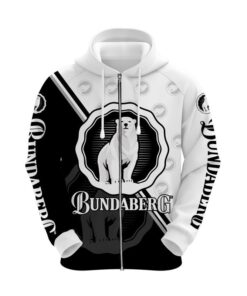 Bundaberg Rum White Black Zip Hoodie Gift For Fans