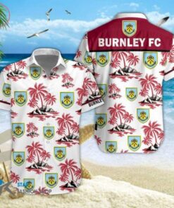 Burnley Fc Coconut Tree Patterns Tropical Hawaiian Shirt Size From S To 5xl