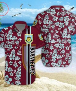 Burnley Fc Wine Mint Floral Vintage Hawaiian Shirt Best Gift For Fans