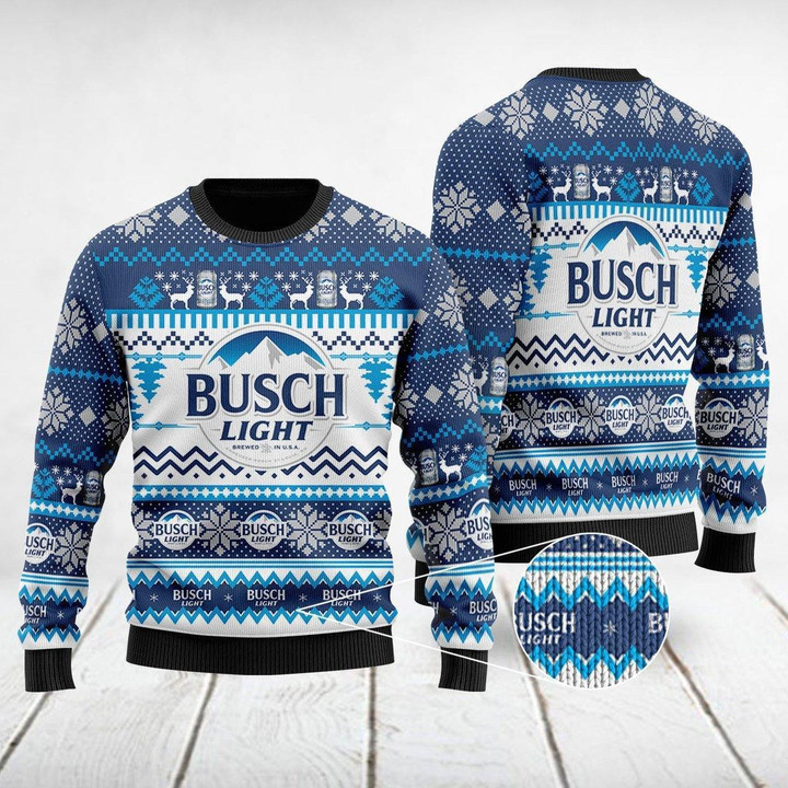 Busch Light Christmas Sweater For Men And Women