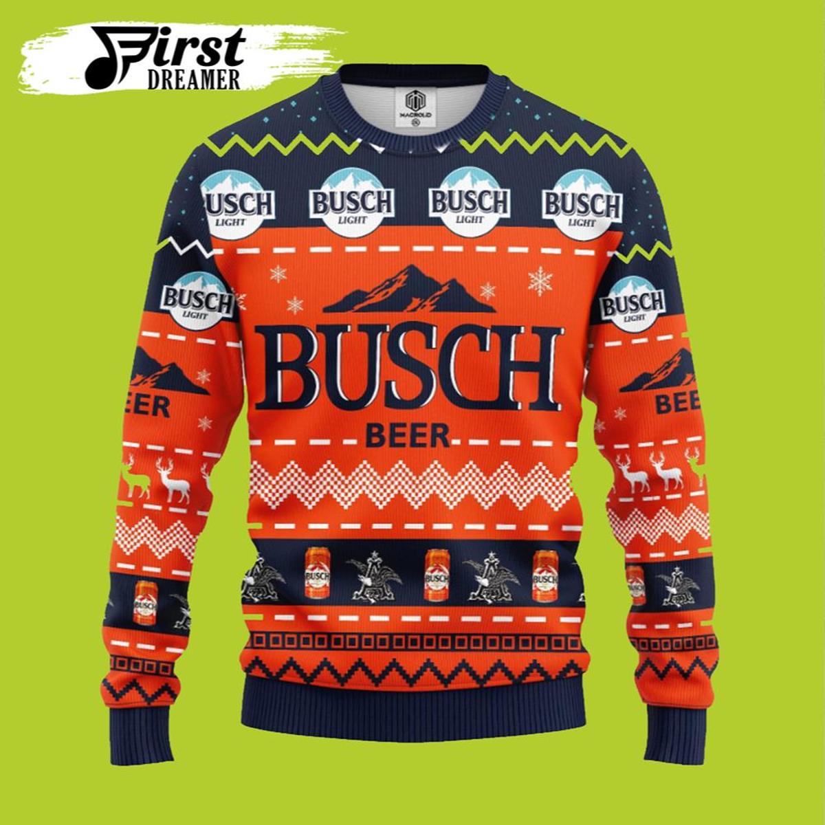 Busch Light Womens Ugly Christmas Sweater