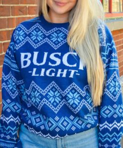 Busch Light Womens Ugly Christmas Sweater
