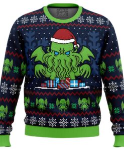 Cthulhu Mens Ugly Christmas Sweater