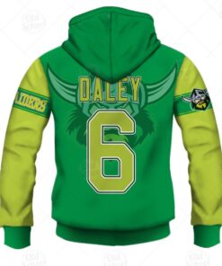 Canberra Raiders #6 Laurie Daley Zip Hoodie Gift For Fans