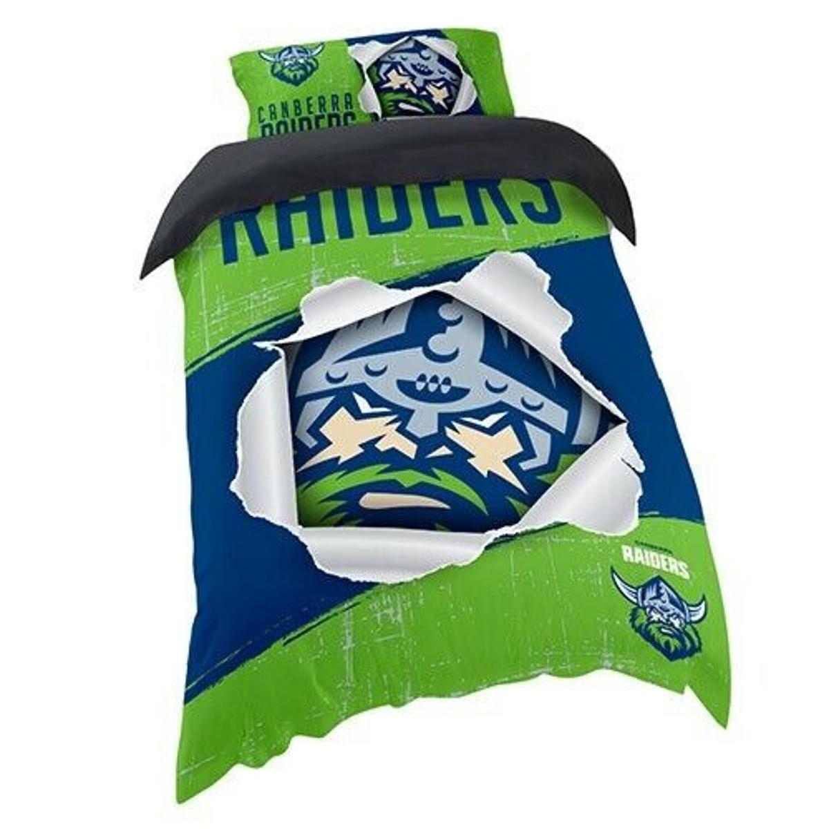 Canterbury-bankstown Bulldogs White Blue Bedding Set