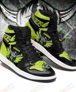 Canberra Raiders Black Green Air Jordan 1 High Tops