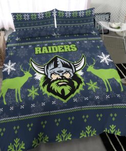 Canberra Raiders Christmas Ugly Style Doona Cover