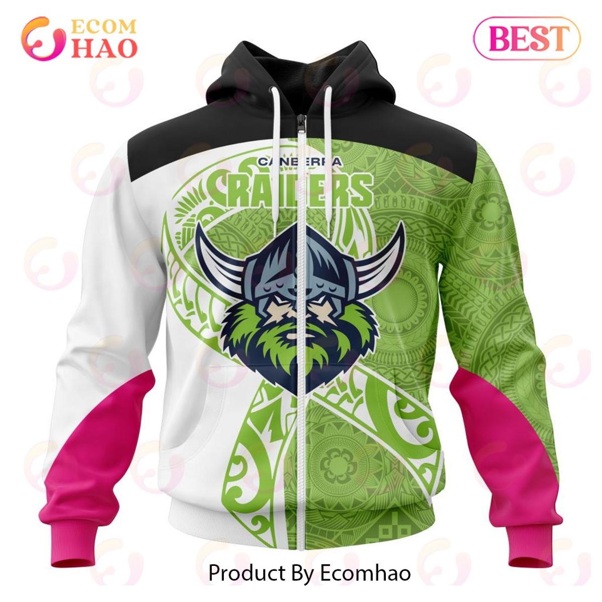 Canberra Raiders Custom Name Number Autism Awareness Zip Hoodie Gift For Fans