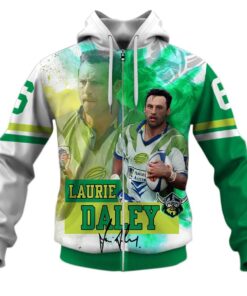 Canberra Raiders Legend Laurie Daley Zip Hoodie For Fans