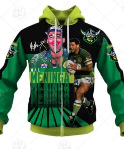 Canberra Raiders Mal Meninga Zip Up Hoodie Gifts For Lovers 1