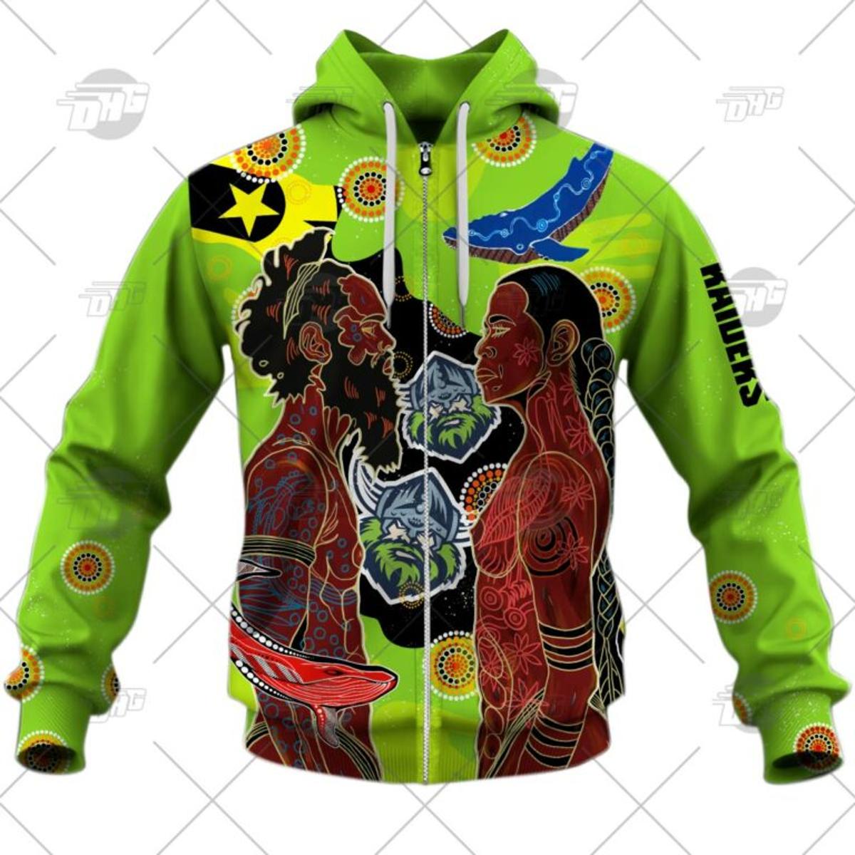 Canberra Raiders Mal Meninga Zip Hoodie Gifts For Lovers