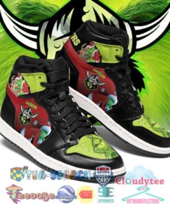 Canberra Raiders The Grinch Air Jordan 1 High Sneakers Best Gift For Fans