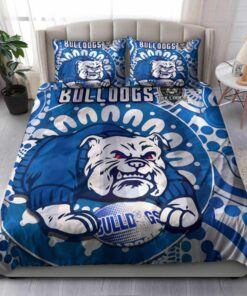 Canterbury bankstown Bulldogs Aboriginal Watercolour Doona Cover 2