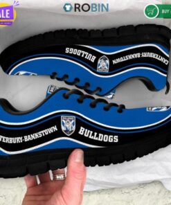 Canterbury bankstown Bulldogs Blue Black Running Shoes Gift 2