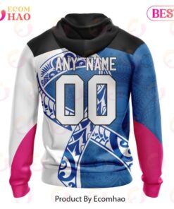 Canterbury-bankstown Bulldogs Custom Name Number Fight Cancer Zip Hoodie