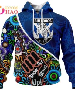 Canterbury bankstown Bulldogs Custom Name Number Indigenous Naidoc Week Zip Up Hoodie Gift 1