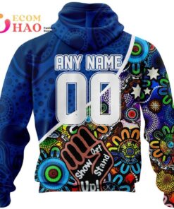 Canterbury bankstown Bulldogs Custom Name Number Indigenous Naidoc Week Zip Up Hoodie Gift 2